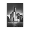88299-106.jpg City Building Black and White Tower Skyscraper Framed Canvas