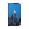 88299-120.jpg Empire State Building and Skyscrapers With Lights Framed Canvas