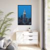 88299-123.jpg Empire State Building and Skyscrapers With Lights Framed Canvas