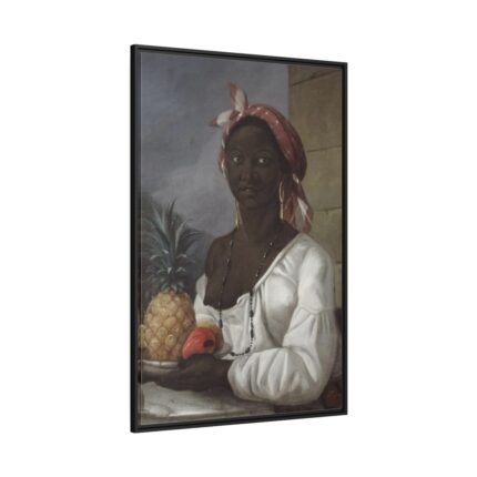 Portrait of a Haitian Woman Framed Canvas
