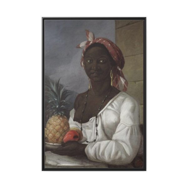 88299-126.jpg Portrait of a Haitian Woman Framed Canvas