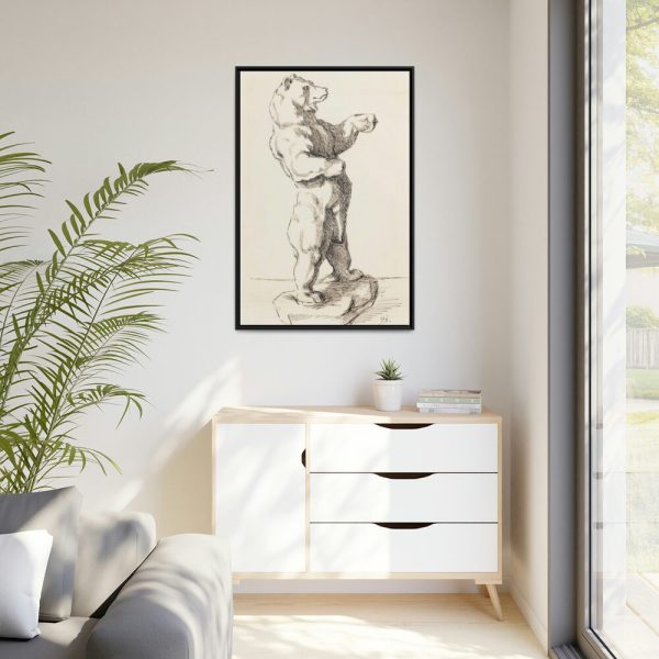 88299-13.jpg Takajaloillaan Seisova Karhu by Helene Schjerfbeck Framed Canvas
