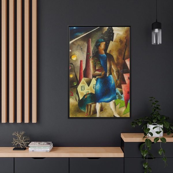 The Eviction by Eldzier Cortor Framed Canvas