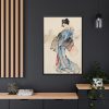 88299-159.jpg Woman Wearing Kimono by Katsushika Hokusai Framed Canvas