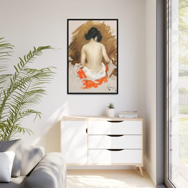 88299-163.jpg Naked Japanese Woman by William Merritt Chase Framed Canvas