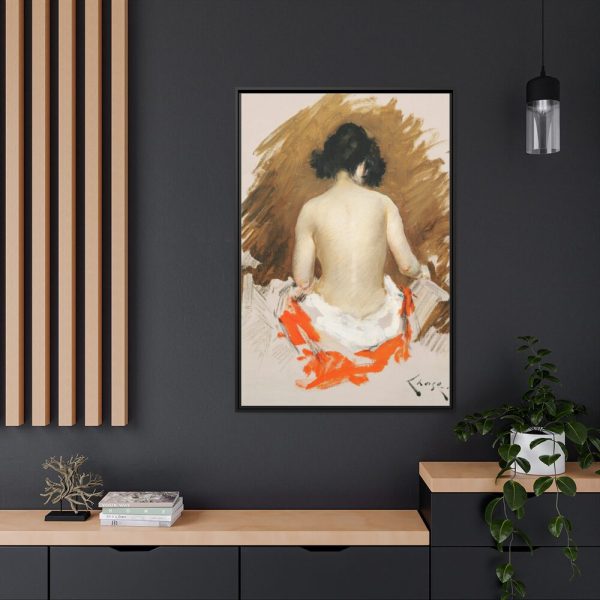 88299-164.jpg Naked Japanese Woman by William Merritt Chase Framed Canvas