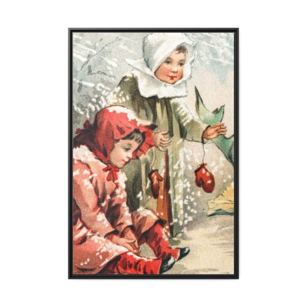 Hark! What Mean Those Holy Voices by L. Prang & Co Framed Canvas