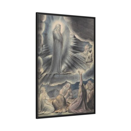 The Vision of Eliphaz Framed Canvas