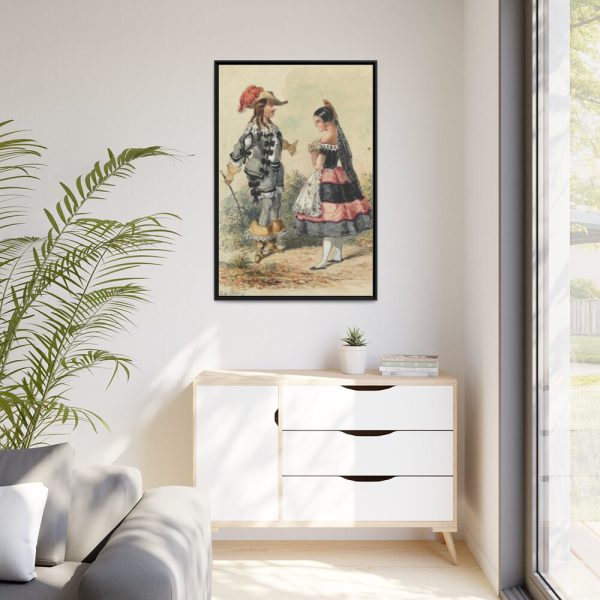 88299-198.jpg Cavalier and Maid in Spanish Costume Framed Canvas