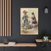 88299-199.jpg Cavalier and Maid in Spanish Costume Framed Canvas