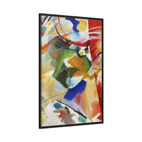 88299-200.jpg Painting with Green Center Framed Canvas