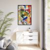 88299-203.jpg Painting with Green Center Framed Canvas
