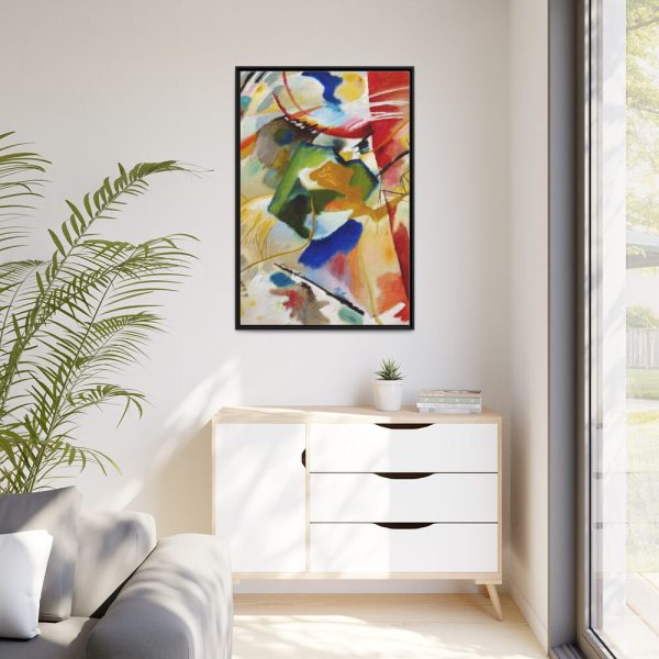 88299-203.jpg Painting with Green Center Framed Canvas