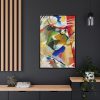 88299-204.jpg Painting with Green Center Framed Canvas