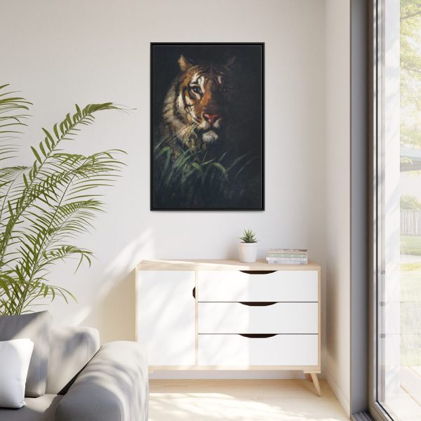 88299-208.jpg Tiger's Head painting in high Framed Canvas
