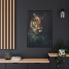 88299-209.jpg Tiger's Head painting in high Framed Canvas