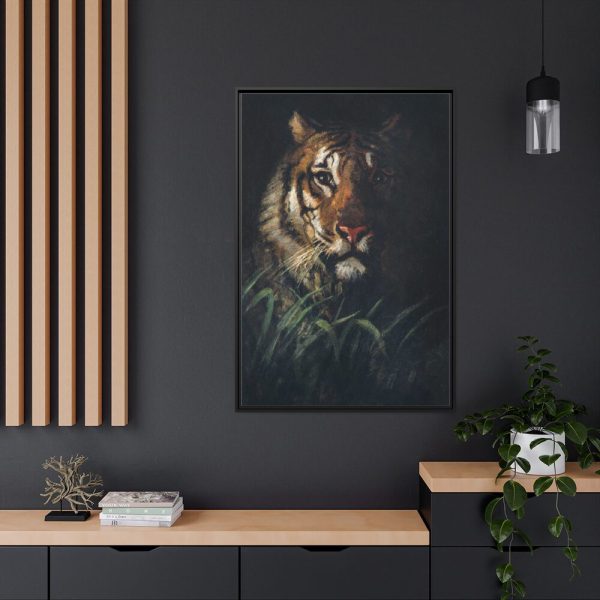88299-209.jpg Tiger's Head painting in high Framed Canvas