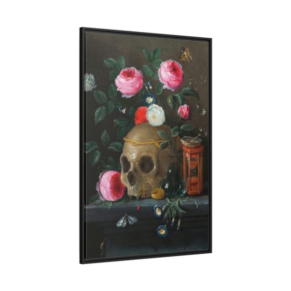 Vanitas Still Life by  Jan van Kessel Framed Canvas