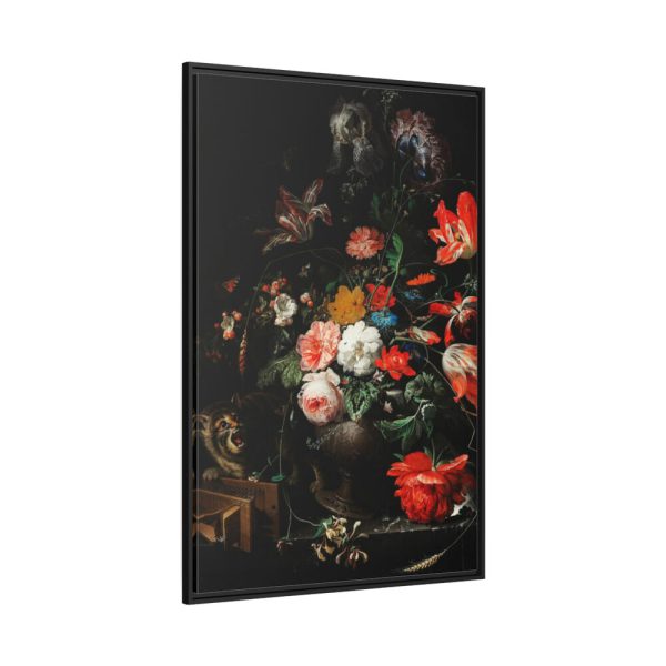 88299-40.jpg The Overturned Bouquet by Abraham Mignon Framed Canvas