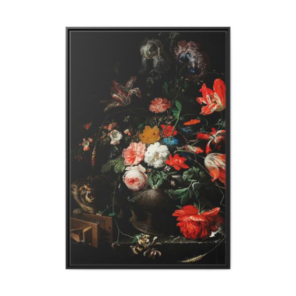 88299-41.jpg The Overturned Bouquet by Abraham Mignon Framed Canvas
