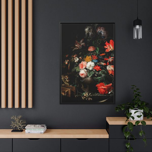 88299-44.jpg The Overturned Bouquet by Abraham Mignon Framed Canvas