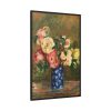 Bouquet of Roses by Pierre-Auguste Renoir Framed Canvas