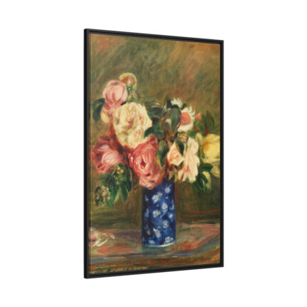 Bouquet of Roses by Pierre-Auguste Renoir Framed Canvas