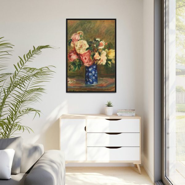 Bouquet of Roses by Pierre-Auguste Renoir Framed Canvas