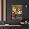 Bouquet of Roses by Pierre-Auguste Renoir Framed Canvas