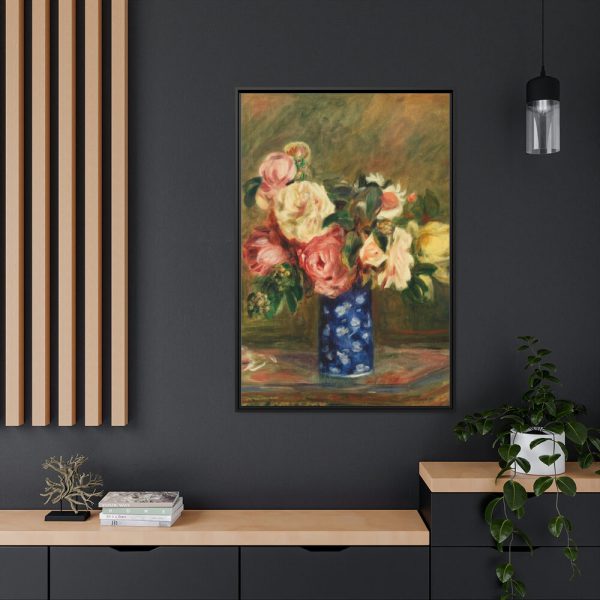 Bouquet of Roses by Pierre-Auguste Renoir Framed Canvas