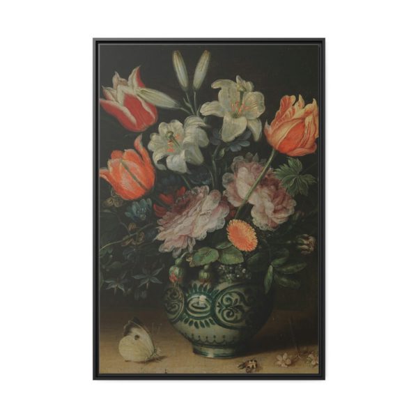 Vase with Flowers by Jan Brueghel I Framed Canvas