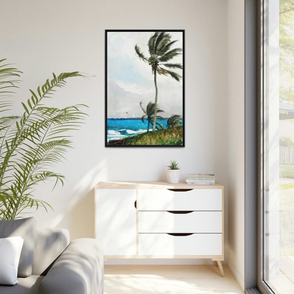 88299-88.jpg Palm Tree, Nassau by Winslow Homer Framed Canvas