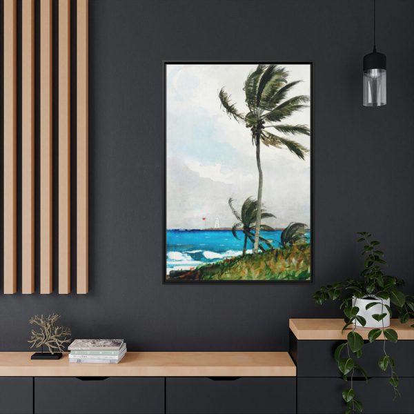 88299-89.jpg Palm Tree, Nassau by Winslow Homer Framed Canvas