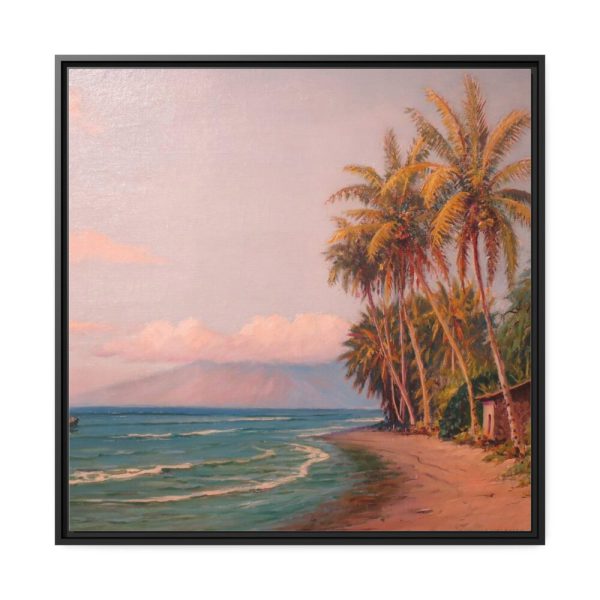 Lahaina Beach West Maui by D. Howard Hitchcock Framed Canvas
