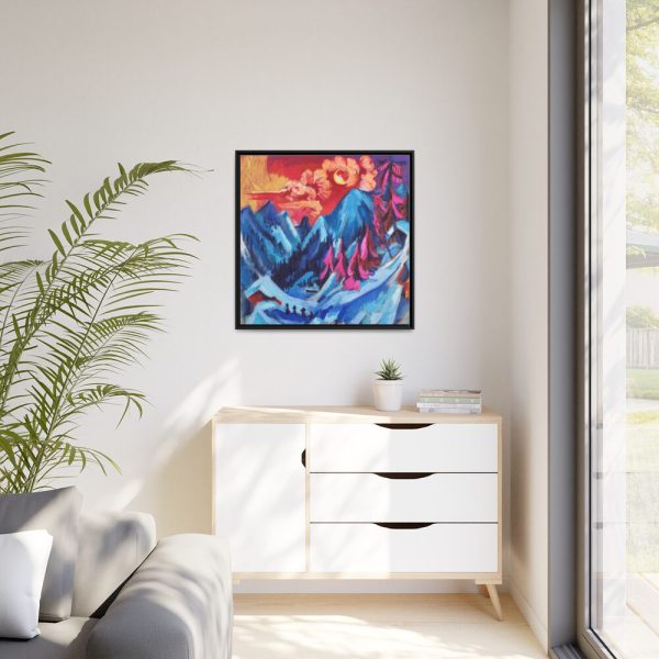 88302-133.jpg Winter Landscape in Moonlight Framed Canvas