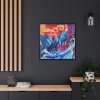 88302-134.jpg Winter Landscape in Moonlight Framed Canvas