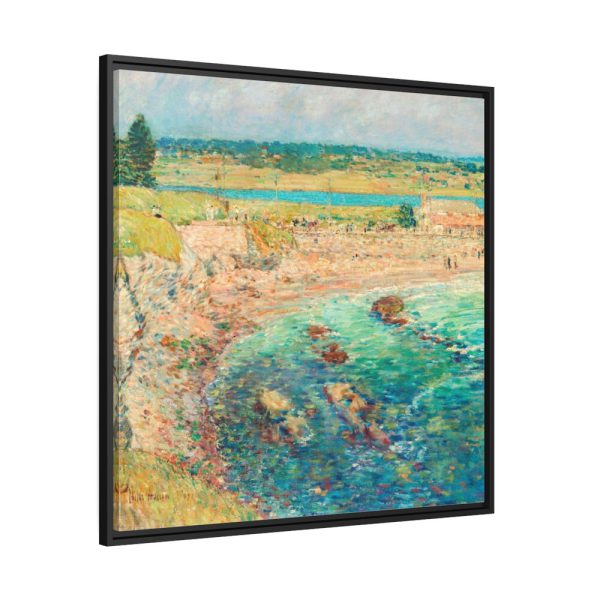 88302-15.jpg Bailey’s Beach by Frederick Childe Hassam Framed Canvas