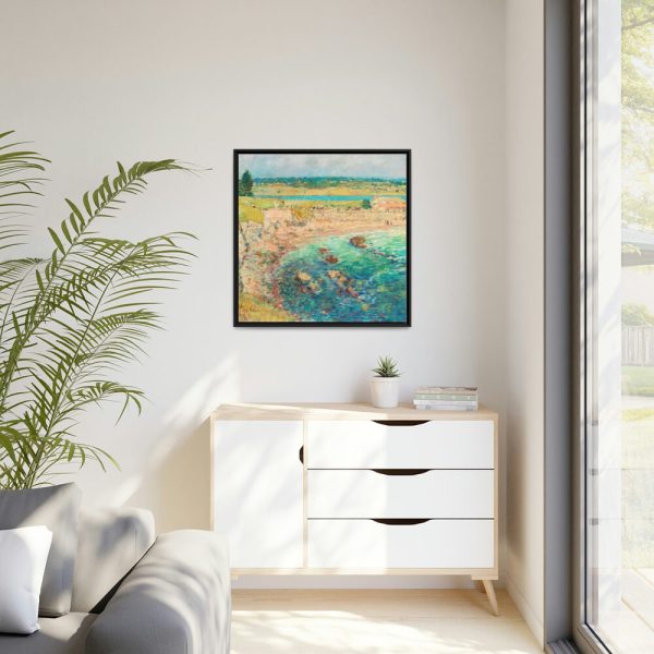 88302-18.jpg Bailey’s Beach by Frederick Childe Hassam Framed Canvas