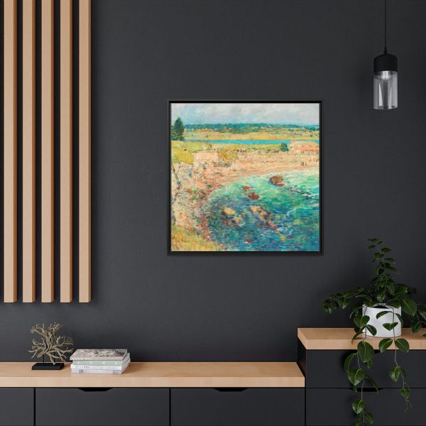 88302-19.jpg Bailey’s Beach by Frederick Childe Hassam Framed Canvas