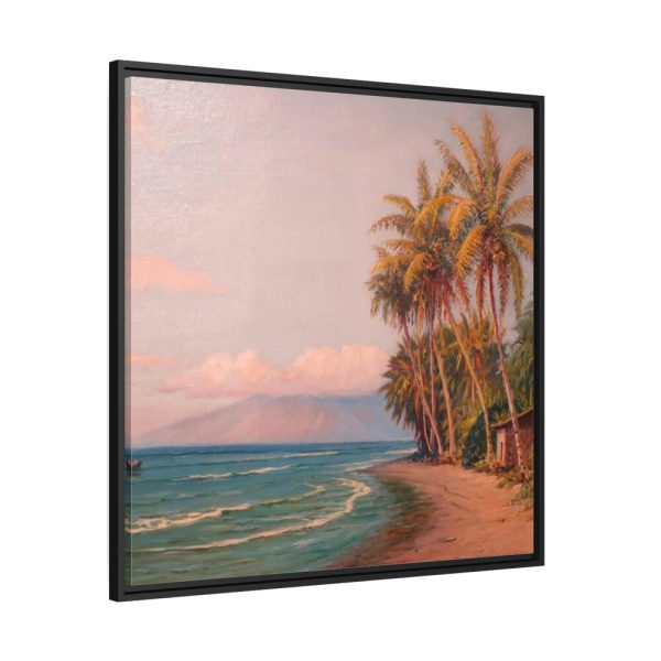 Lahaina Beach - West Maui by D. Howard Hitchcock Framed Canvas