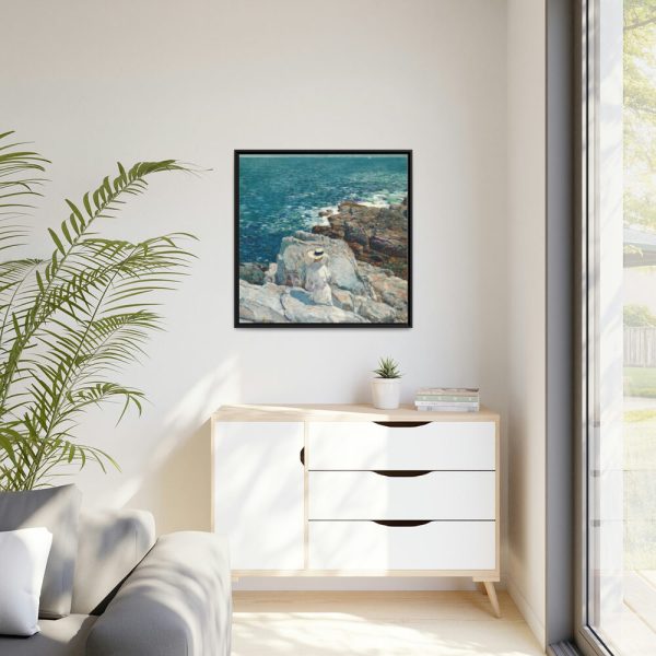 88302-28.jpg The South Ledges, Appledore by Frederick Childe Hassam Framed Canvas