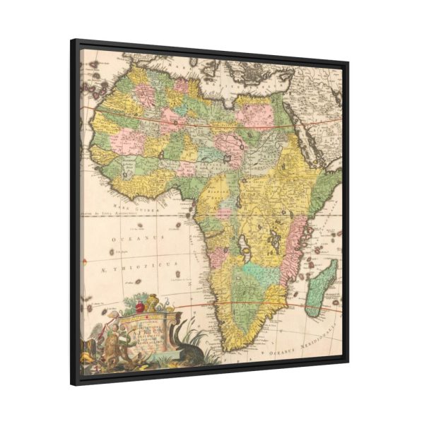88302-35.jpg Kaart van Afrika by Carel Allard Framed Canvas