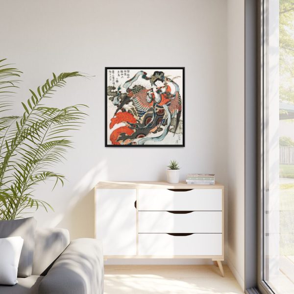 88302-43.jpg Japanese Woman by Katsushika Hokusai Framed Canvas