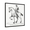 Man on a Horse by Gazette Des Beaux-Arts Framed Canvas