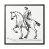 Man on a Horse by Gazette Des Beaux-Arts Framed Canvas
