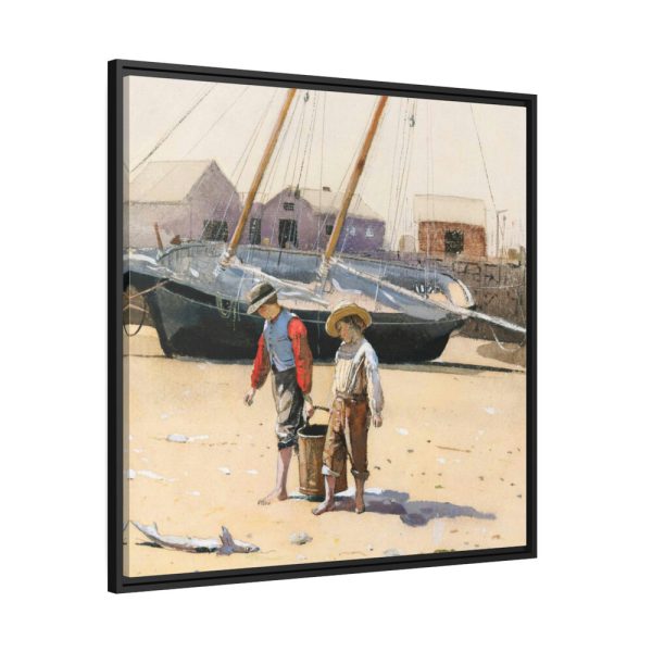 88302-5.jpg Basket of Clams by Winslow Homer Framed Canvas