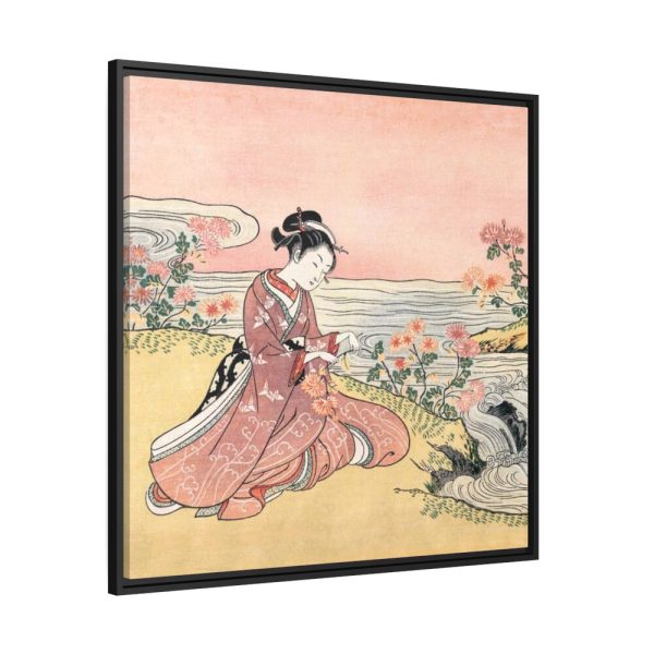 88302-50.jpg Japanese woman by Suzuki Harunobu Framed Canvas