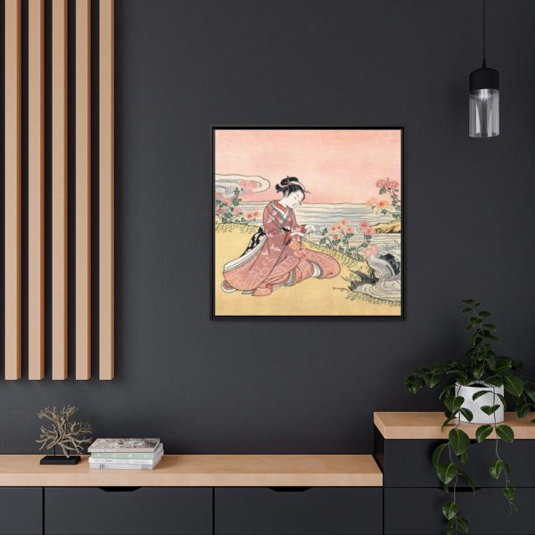 88302-54.jpg Japanese woman by Suzuki Harunobu Framed Canvas