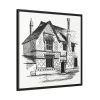 Residential Building by Gazette Des Beaux-Arts Framed Canvas