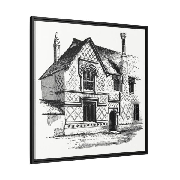 Residential Building by Gazette Des Beaux-Arts Framed Canvas